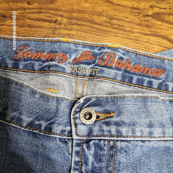 Vtg Tommy Bahama Easy Fit Jeans 40x32 Medium Light Wash Y2K Hipster Preppy - Picture 5 of 12
